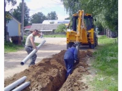 Прокладка дренажной системы асбоцементными трубами